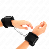 Kink - muñequeras forrada negro ajustable 17-31 cm x 7 cm - 4