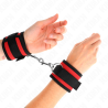 Kink - muñequeras nylon rojo-negro modelo 2 ajustable 18-35 cm x 6 cm - 4