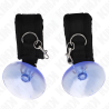 Kink - muñequeras con ventosa negro ajustable 29-40 cm x 5 cm - 3
