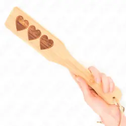 Kink - pala de bambú diseño corazón 32 x 5.5 cm