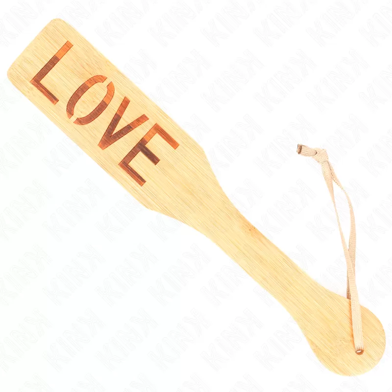 Kink - pala de bambú palabra love 32 x 5.5 cm Kink - pala de bambú palabra love 32 x 5.5 cm