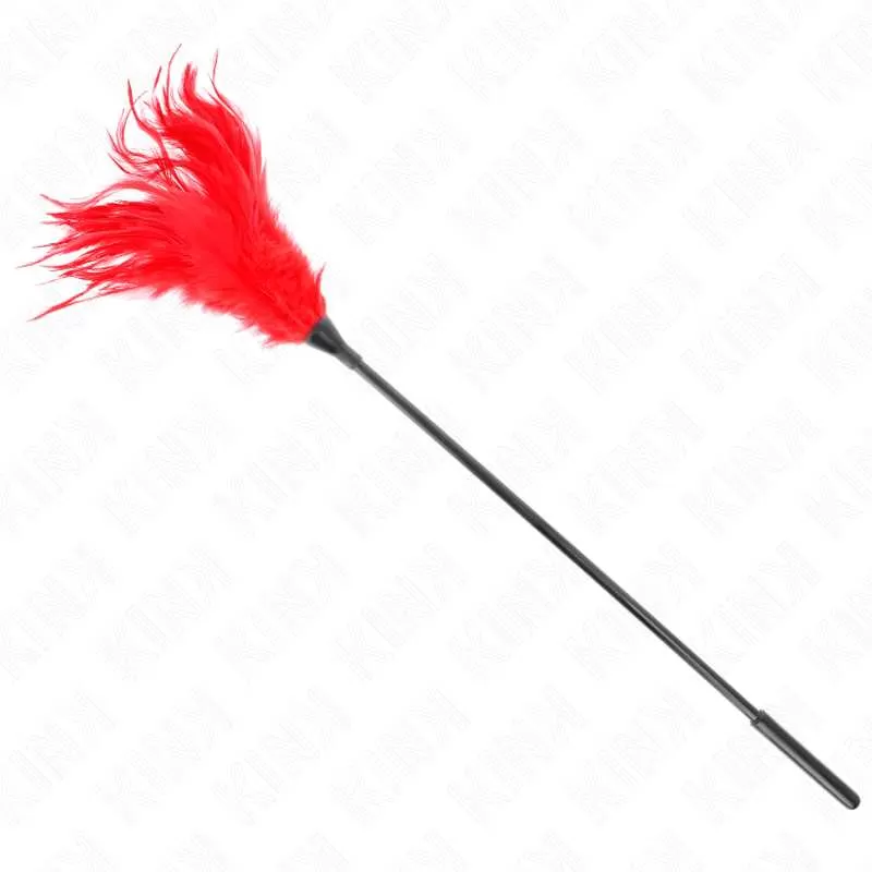 Kink - plumas múltiples para cosquillas rojo 45 cm Kink - plumas múltiples para cosquillas rojo 45 cm