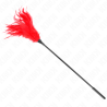 Kink - plumas múltiples para cosquillas rojo 45 cm - 1