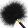 Kink - plumas para cosquillas metal dorado negra 18 cm - 3