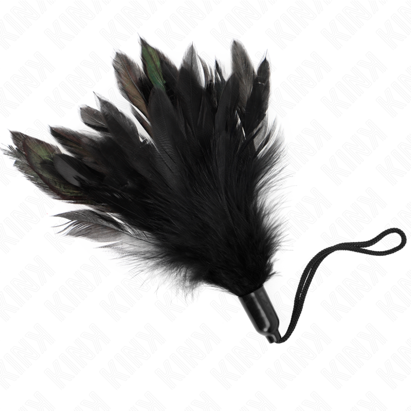 Kink - plumas para cosquillas con mango de cuerda base de plástico 15 cm