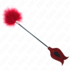 Kink - plumas para cosquillas con paleta forma de rosa 38 cm - 1