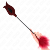 Kink - plumas para cosquillas con paleta forma de rosa 38 cm - 2