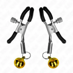 Kink - pinzas para pezones con campanilla dorada 6 cm