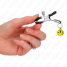 Kink - pinzas para pezones con campanilla dorada 6 cm - 4