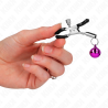 Kink - pinzas para pezones con campanilla violeta 6 cm - 4