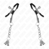 Kink - pinzas para pezones con colgante de campana plateado 6 cm - 2