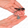 Kink - pinzas para pezones con colgante de campana plateado 6 cm - 3