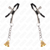 Kink - pinzas para pezones con colgante de campana dorado 6 cm - 2
