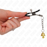 Kink - pinzas para pezones con colgante de campana dorado 6 cm - 4