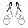 Kink - pinzas para pezones con 3 aros 6 cm - 2