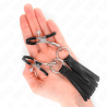 Kink - pinzas para pezones con borlas de polipiel 6 cm - 4