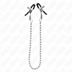 Kink - pinzas para pezones con cadena de bolas 30 cm