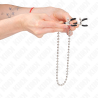 Pinzas Kink con cadena de bolas sostenidas con la mano, cadena colgando