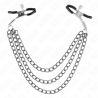 Kink - pinzas para pezones con triple cadena negro 20/23/28 cm - 1