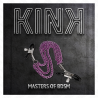Pinzas Kink con triple cadena violeta junto a la caja Kink