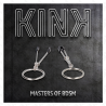 Pinzas Kink finas con aro plateado, sobre fondo oscuro con el logo Kink