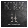 Pinzas Kink finas con gancho plateado, sobre fondo oscuro con el logo Kink