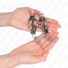 Kink - pinzas para pezones estilo japonés con cadenas plateado - 3