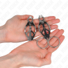Kink - pinzas para pezones estilo japonés con aros plateado - 3
