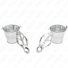 Kink - pinzas para pezones estilo japonés con cubos plateado - 2