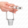 Kink - pinzas para pezones con cubo plateado - 4