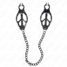 Kink - pinzas para pezones estilo japonés con cadena negro 30 cm - 2