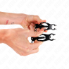 Kink - pinzas para pezones estilo japonés con cadena negro 30 cm - 3