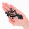 Kink - pinzas para pezones planas negro con cadena negro 30 cm - 4