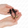 Kink - pinzas para pezones planas negro con cascabel 7 cm - 3