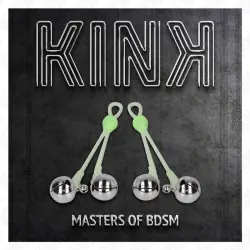 Kink - pinzas para pezones luminosas forma calabera con cascabel sonoro ajustable verde / plateado