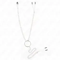 Kink - pinzas para pezones y clítoris con cadena 30 cm modelo 1
