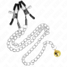 Kink - pinzas para pezones con campana dorado y cadena 30 cm - 1