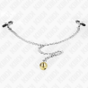 Kink - pinzas para pezones con campana dorado y cadena 30 cm - 3