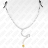 Kink - pinzas para pezones con campana dorado y cadena 30 cm - 4