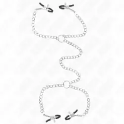 Kink - pinzas para pezones doble 32 cm con cadenas 14 cm