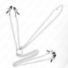 Pinzas Kink de 4 enganches plateadas