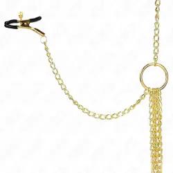 Kink - pinzas para pezones y clítoris 4 enganches ajustable dorado