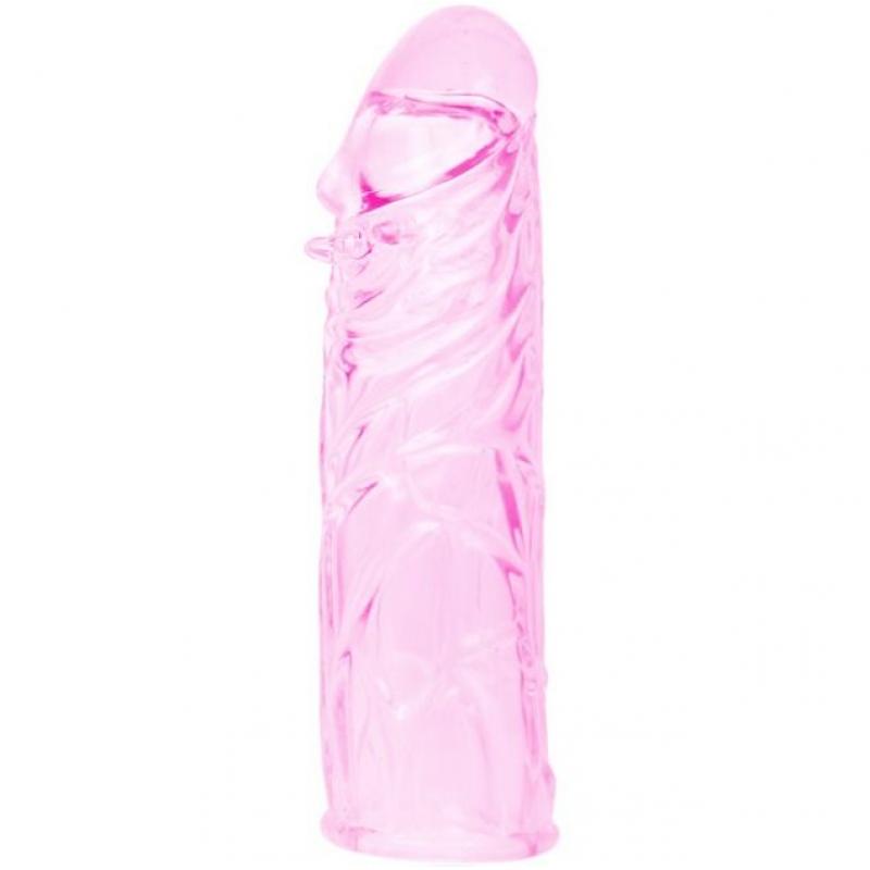 Funda rosa pene silicona estimulante 13cm Funda rosa pene silicona estimulante 13cm