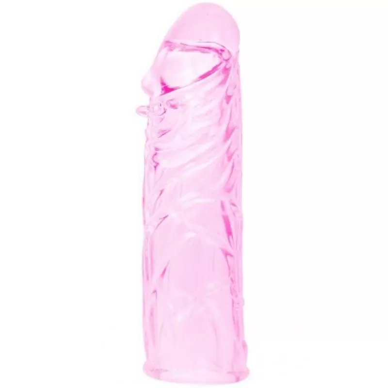 Funda rosa pene silicona estimulante 13cm Funda rosa pene silicona estimulante 13cm