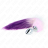 Kink - plug anal talla l 10 x 4 cm con cola sintética 40 cm violeta - 1