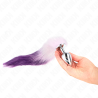 Kink - plug anal talla l 10 x 4 cm con cola sintética 40 cm violeta - 3