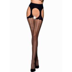 Medias Passion Tiopen 004 40 den en negro, detalle de las piernas