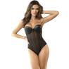Body Negro Subblime con Tirantes de Cadena, de frente