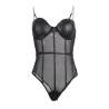 Body Negro Subblime con Tirantes de Cadena, la prenda sola, de frente