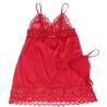 Subblime - babydoll satinado con encaje rojo - 6